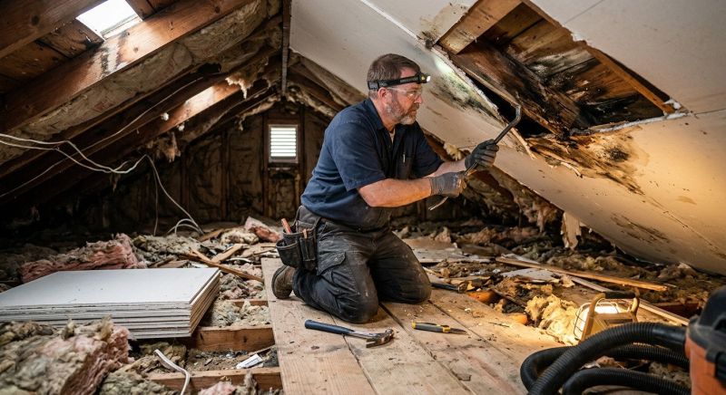 Water Damage Ceiling Repair in Conroe, TX
